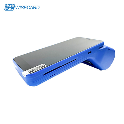 เทอร์มินอล POS Android EMV พร้อมเครื่องพิมพ์ความร้อน 58*40mm และการตรวจสอบลายนิ้วมือ