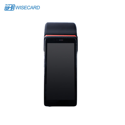 NFC Android POS WiFi 4G Black Bank แบตเตอรี่ 5000mAh และความจํา 8GB