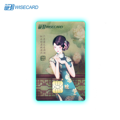 บัตรเครดิตเดบิตที่มีแสง LED มีแสงขอบ 360 องศา