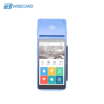 ระบบ Android 7 Smart POS พร้อมเครื่องอ่านการ์ด NFC ในตัวเครื่องพิมพ์ใบเสร็จ