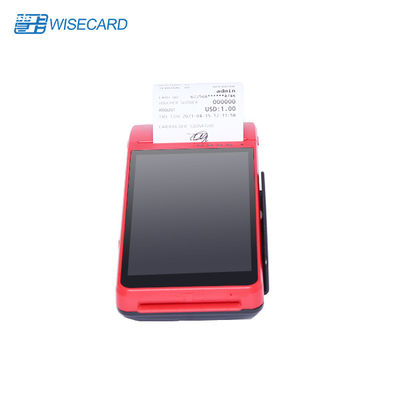 Android 7.0 13.56MHz เครื่องชำระเงิน POS มือถือ 4G WIFI EMV PCI