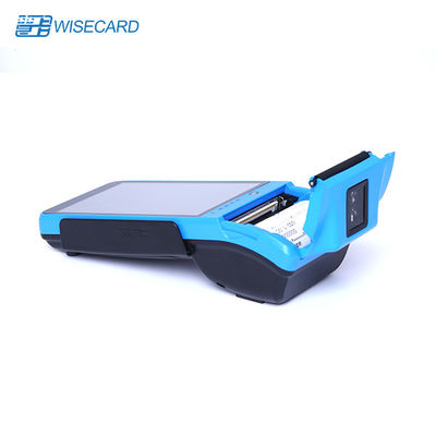 16GB EMMC MTK MT8735 เทอร์มินัล POS ไร้สาย 13.56MHz PCI พร้อม NFC Scanner