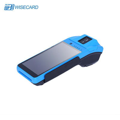 GPRS EDGE Wireless POS Terminal Wisecard มือถือ Android 7. 0 พร้อมเครื่องสแกน NFC