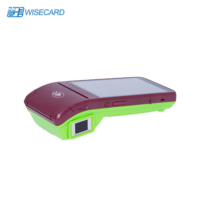 5800mAh Biometric Mobile POS Terminal 4 PSAM PCI EMMC พร้อม Biometric