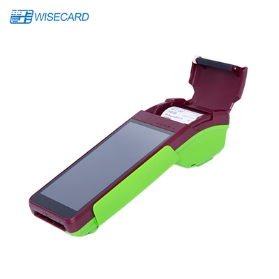PCI Bluetooth Smart Pos Terminal เครื่องพิมพ์ Scarlett Green 80 มม. 5800mAh