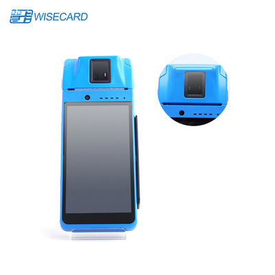เครื่องอ่านลายนิ้วมือ POS มือถือ HSPA 5800mAh สำหรับการลงทะเบียนบัตร