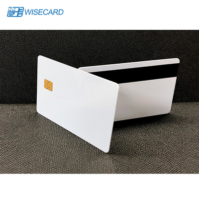 SLE4442 ชิปมุกเปล่า Magstripe Cards W HiCo 2 Track Silver Mag Stripe