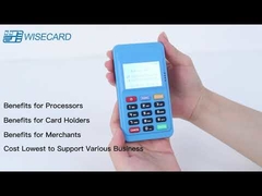 PCI PTS Portable MPOS Android Payment Terminal Wisecard สำหรับบัตร IC