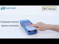 EMV 5800mAh หน้าจอสัมผัส POS Terminal PCI 5.0 NFC เครื่อง POS มือถือ